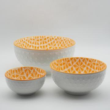 Nordic Ceramic Porcelain Bowl Dingeware Set Restaurant Dîner ensembles