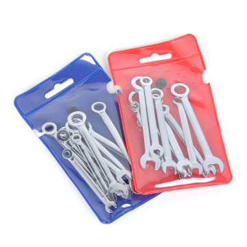 Hot Sale Mini Small Square Allen Multi-Sizes Chrome Vanadium Steel Combination Ratchet Spanner Wrench Set