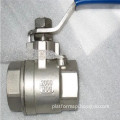 High-Pressure 2000WOG Ball Valve in Cast Iron, Brass, SS304, and SS316 with NPT 1/4" Connection and Check Valve