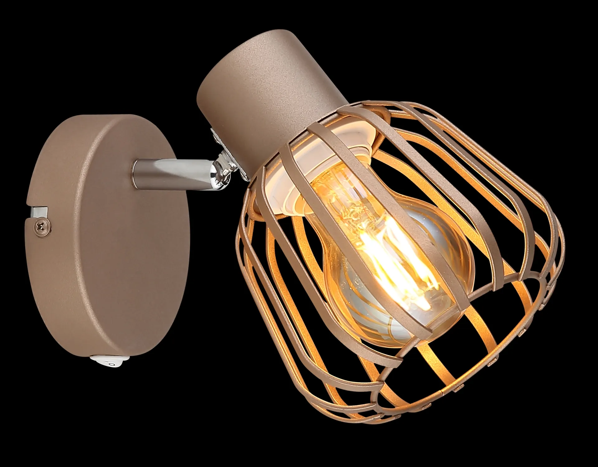 Chic Matt Coffee Wall Spot with Mesh (5)