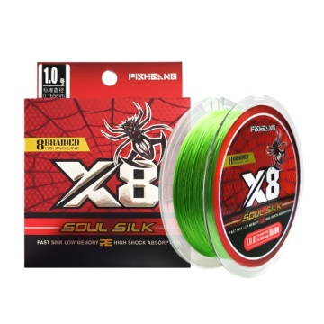 Fishgang Braided 8 Strands PE Coated Wire Fishing Line: Strong, Durable, and Floats