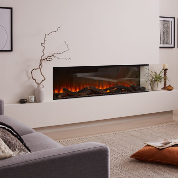 100 ซม. 64Color แอพ 3D Electric Atomizing Fireplace