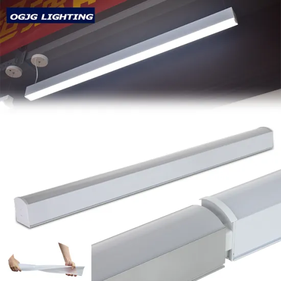 OGJG PC Cover Continuous Tube Lamp: Supermarket Project Linkable LED Linear Light
