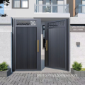 Modern Aluminum Double Swing Gates with Zonron Gates Automatic System - Powder Coated Design for House Entrances