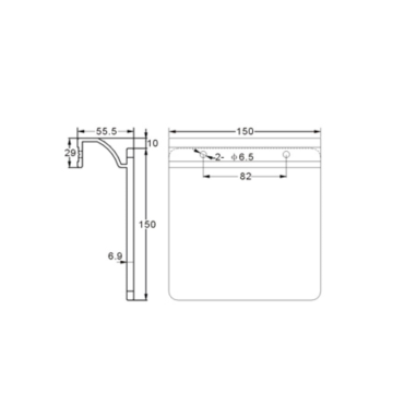 PULSADOR DE PUERTA BATIENTE DE ALUMINIO