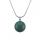 Gemstone 20mm Round Beads With 45CM Silver Snake Chain Necklace Natural Stone Crystal Ball Pendant Choker for Women Men Gift