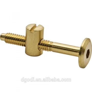 made in china brass furniture screw and m6 barrel nut