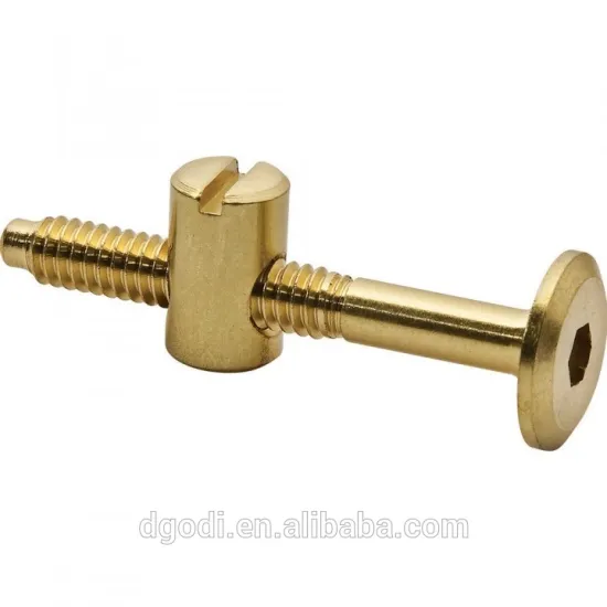 made in china brass furniture screw and m6 barrel nut