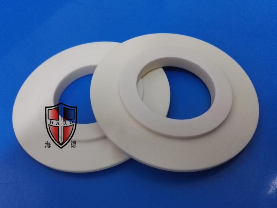 alumina ceramic plate flange circle parts customized