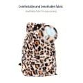 wholesale Plush Cartoon Mini Travel Bag Plush leopard print Backpack Toddler Baby Girl Boy School Bag for kids school bags