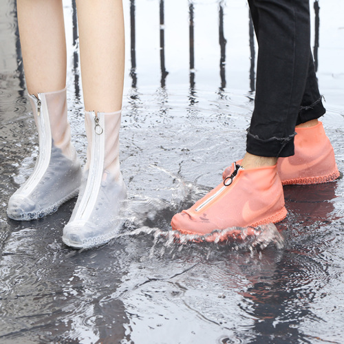 Reusable  Non-Slip Rain Shoes Covers Zip Washable Water Proof  New Item