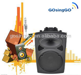 digital trolly speaker rod portable speaker with mic