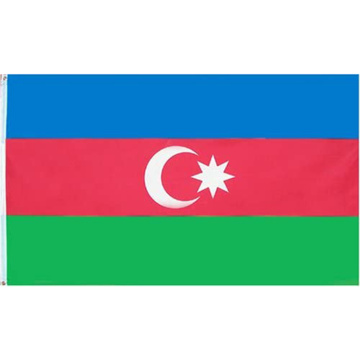 Promocja Azerbejdżanu Latająca flaga wyborcza przy stole narodowym