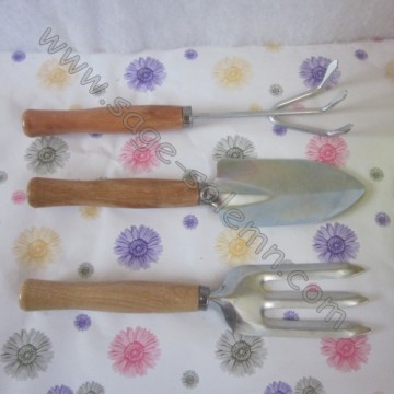 3pcs Silver Garden Tool Set