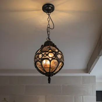 European Villa Outdoor Lighting: Gazebo Chandeliers for Courtyards and Balconies