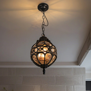 European Villa Outdoor Lighting: Gazebo Chandeliers for Courtyards and Balconies