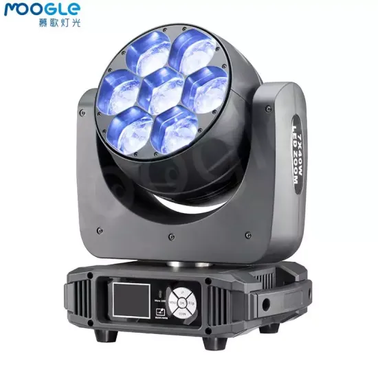 7*40W RGBW 4in1 LED Zoom Wash Moving Head DJ Light