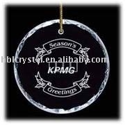Christmas glass ornament