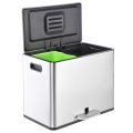 Square Foot Pedal Classified Trash Can