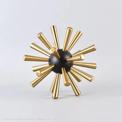 Creative Home Study Room Decoration: Alloy Ball and Sea Urchin Ball Pendulum