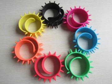 fine quality candy color color embossed cool thorn bracelet slap