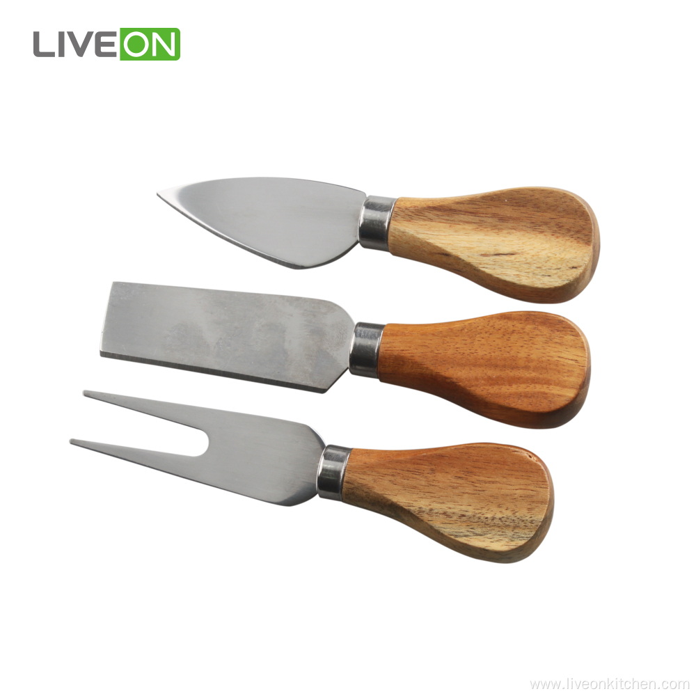 Cheese Cutting Cheese Board Set with Cutlery Set