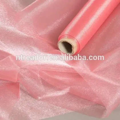 shiney organza fabric roll