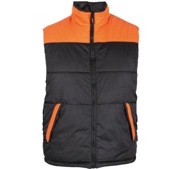 Black with orange Body Warmer
