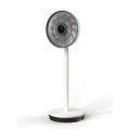 12-Stunden-Timer, 3-Wind-Getriebe, weißer Standventilator mit Fernbedienung