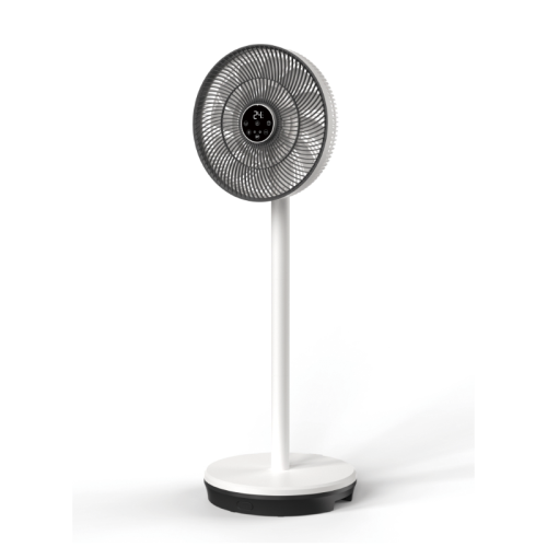 12-Stunden-Timer, 3-Wind-Getriebe, weißer Standventilator mit Fernbedienung