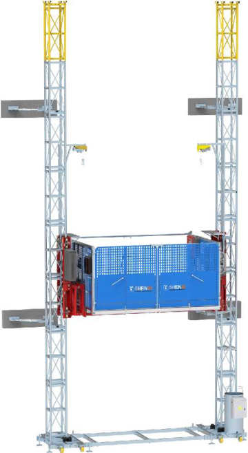 Transport Platform With Double Cage