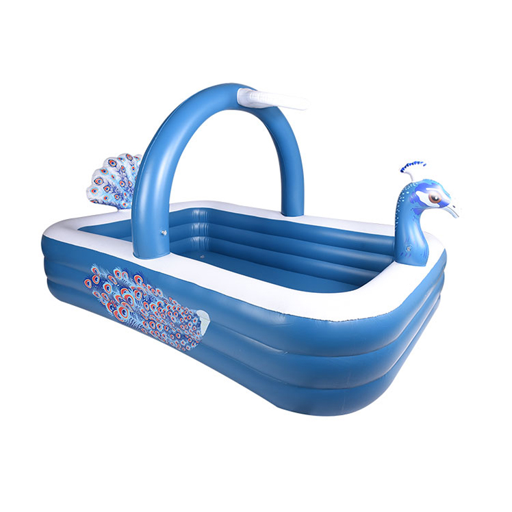 Inflatable Sprinkler Pool Peacock Family Swimming Pool