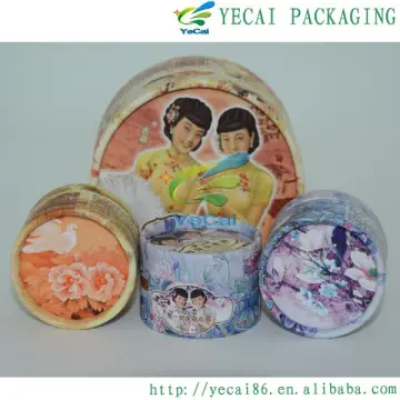 cylinder wholesale t shirts packaging box with lid