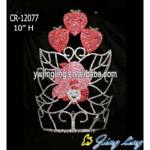 10 Inch Strawberry Leaves Fashion Bridal Crown