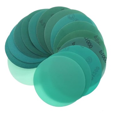 2 Inch 50mm Hook and Loop Green Sandpaper Disc for Metal Automotive Polishing