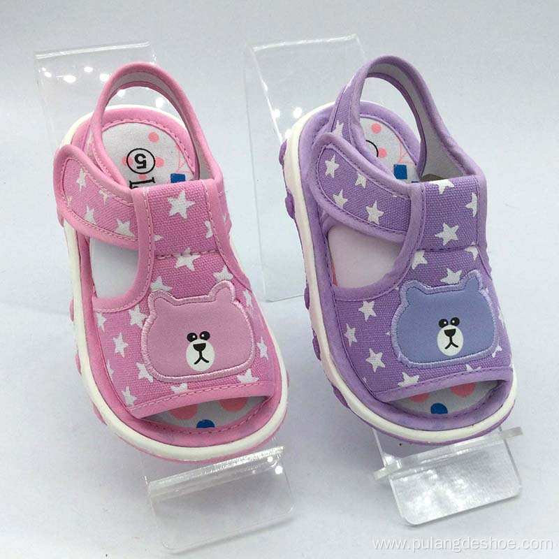 wholesales new catoon baby sandals with sound