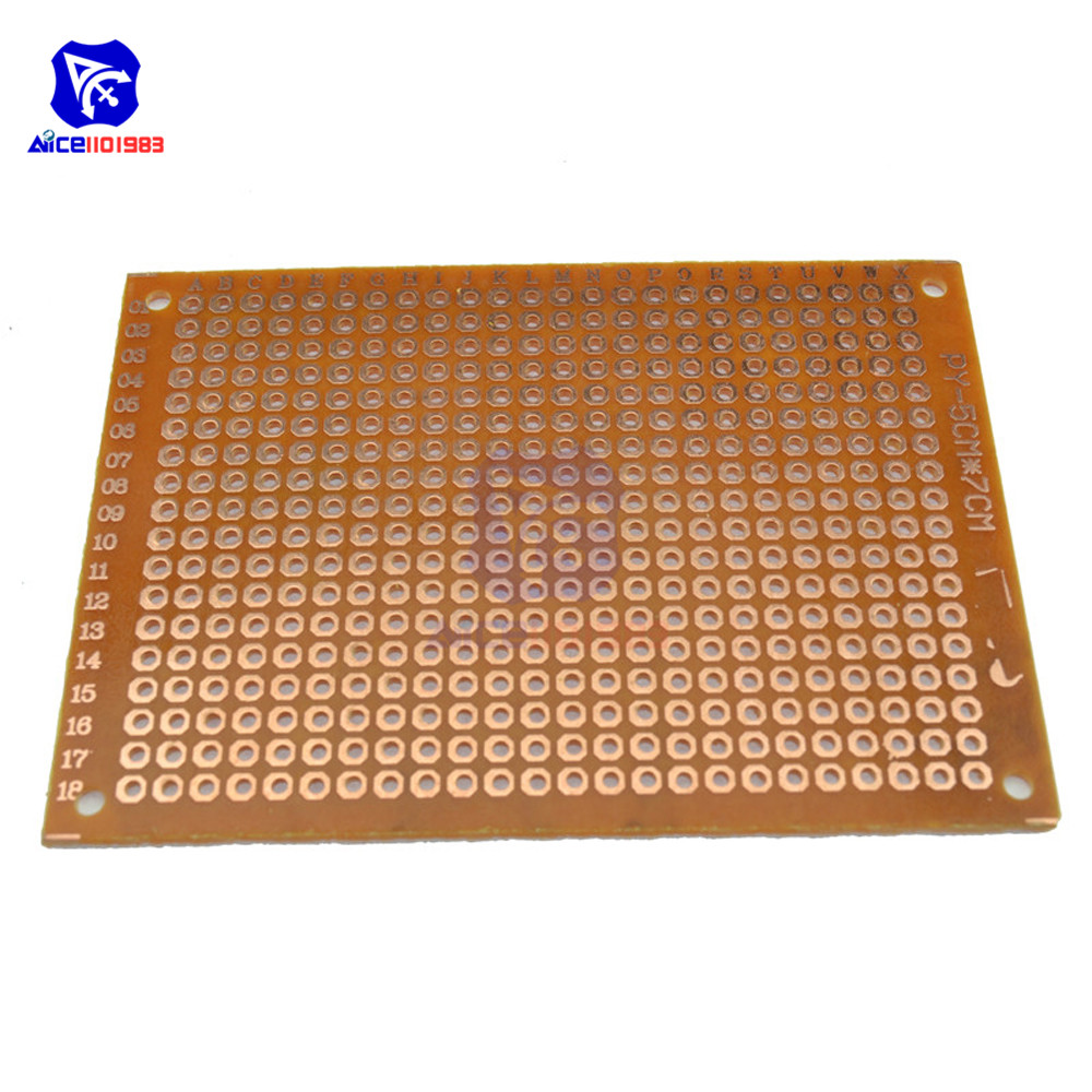 10PCS/Lot Universal PCB Board 5x7 5 x 7 cm 2.54mm DIY Prototype Paper Printed Circuit Panel 5x7cm 50x70mm Single Sided Board