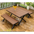 Durable Carbon Steel Outdoor Bench