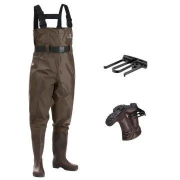 Waterproof Men's Fishing Waders with PVC Boots
