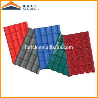 Plastic coating roof construction material PVC fireproof synthetic resin roof tiles