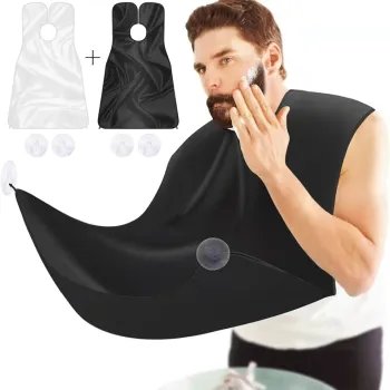 Beard Apron for Men - Hair Catcher Grooming Cloth for Shaving & Trimming