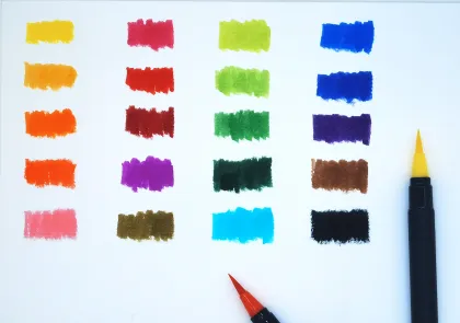 Watercolor Calligraphy Soft Brush Pens for Coloring Books