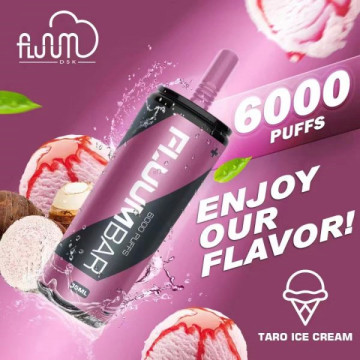 충전식 Fluum Bar 6000 퍼프 일회용 vape