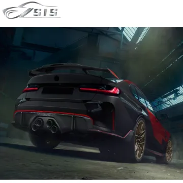 DRY Carbon Fiber Rear Side Lip Spoiler Fit for G80 M3 & G82 M4 (2019-2023)