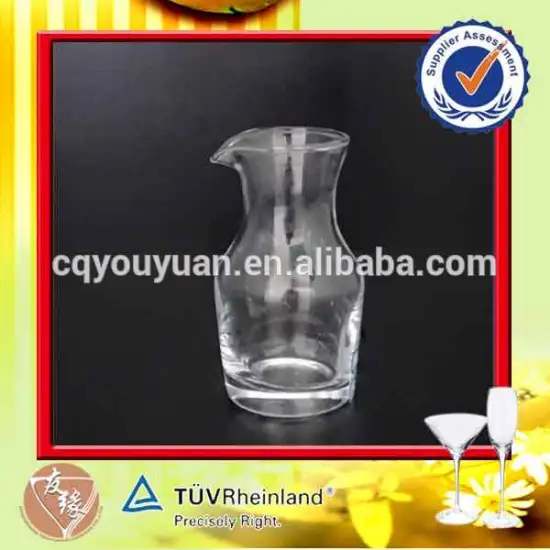 High quality 120ml small cheap glass decanters with spout