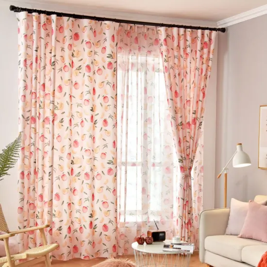 Bedroom Decor: Grommet Printed Pink Curtains for Girls - Adding Charm to Your Living Space