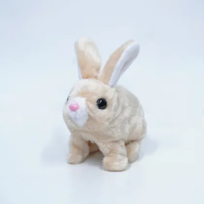 Sound Activated Moving Mouth Bunny Stuffed Toy W2B01