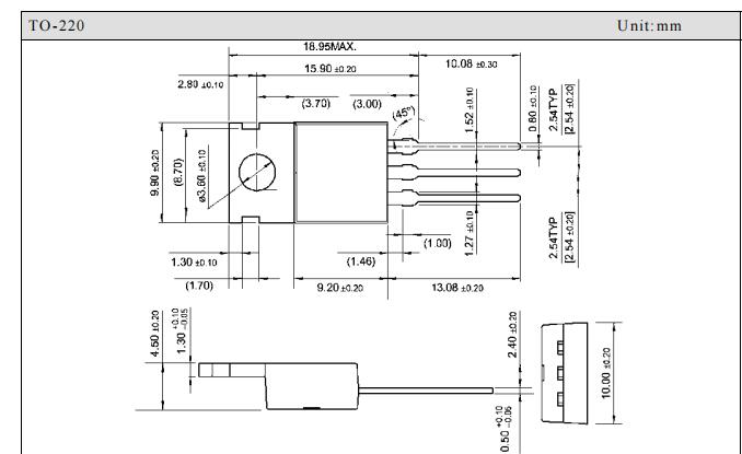 TO220 3-Terminal Adjustable Negative Regulator D337