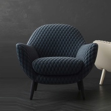Wholesale Dark Blue Arm Chair