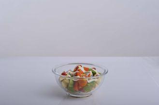 Vegetable High Borosilicate Glass Bwols With PP Lid / SGS A